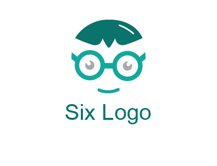 smiling face with glasses logo