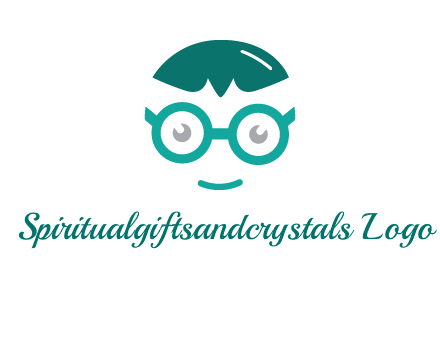 smiling face with glasses logo