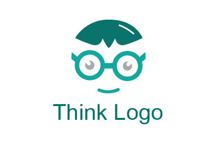 smiling face with glasses logo