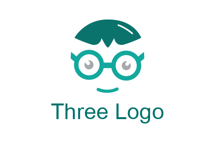 smiling face with glasses logo
