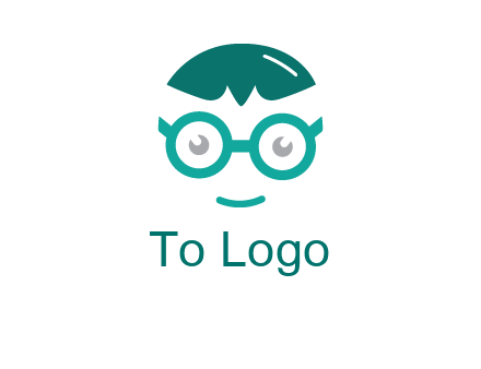 smiling face with glasses logo