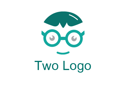 smiling face with glasses logo