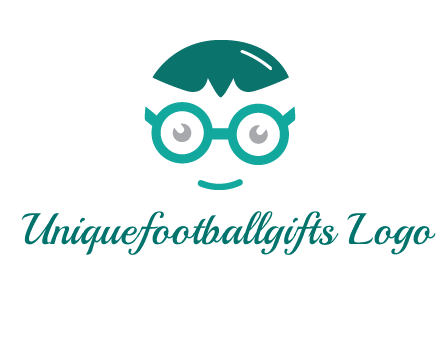 smiling face with glasses logo