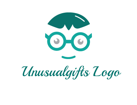 smiling face with glasses logo