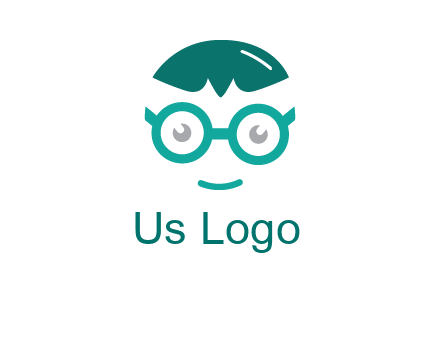 smiling face with glasses logo