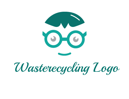 smiling face with glasses logo