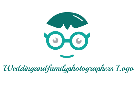 smiling face with glasses logo