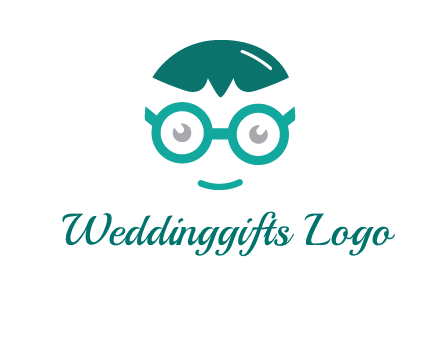 smiling face with glasses logo