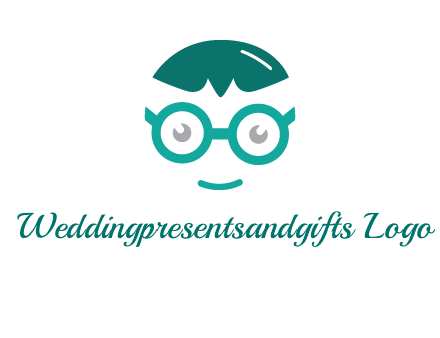 smiling face with glasses logo