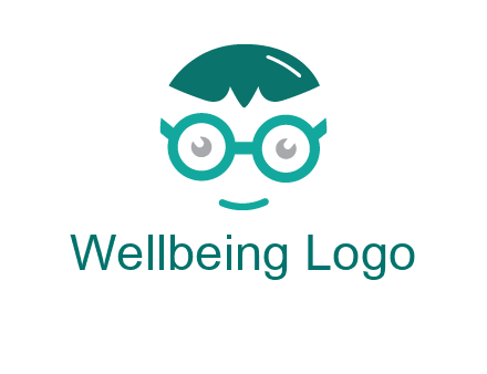 smiling face with glasses logo