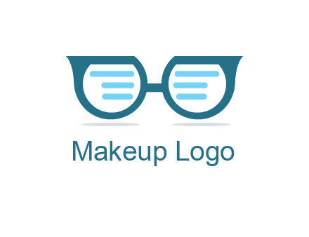 text in glasses logo