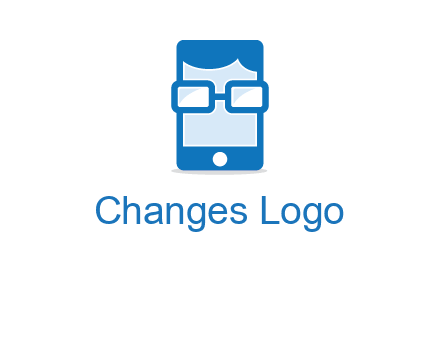 face in smartphone logo