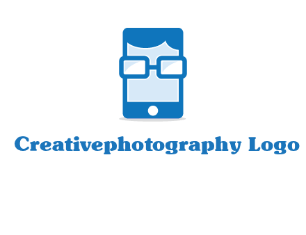 face in smartphone logo