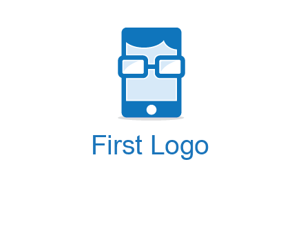 face in smartphone logo