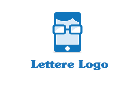 face in smartphone logo