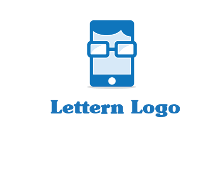 face in smartphone logo