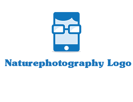 face in smartphone logo