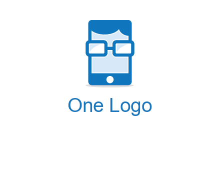face in smartphone logo