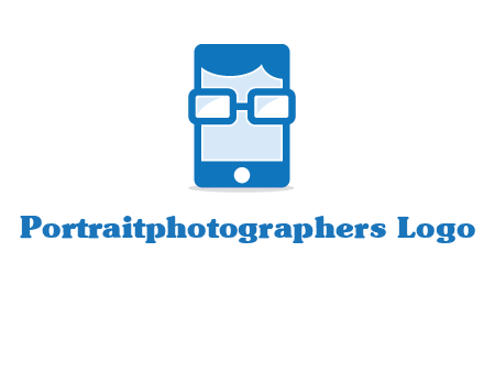 face in smartphone logo