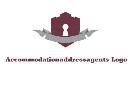 keyhole in shield logo
