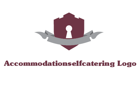 keyhole in shield logo
