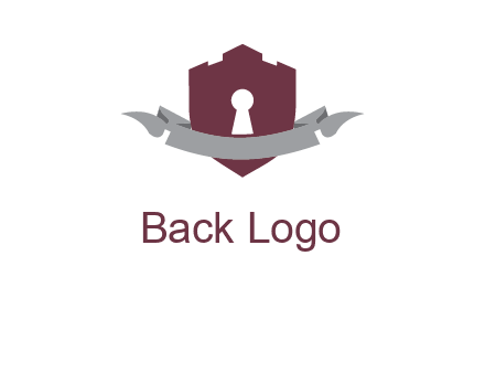 keyhole in shield logo