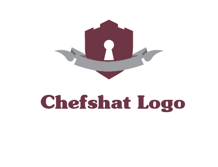 keyhole in shield logo