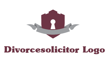 keyhole in shield logo