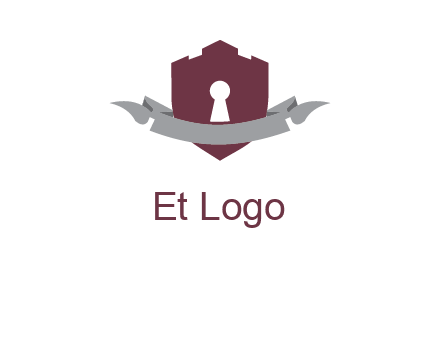 keyhole in shield logo