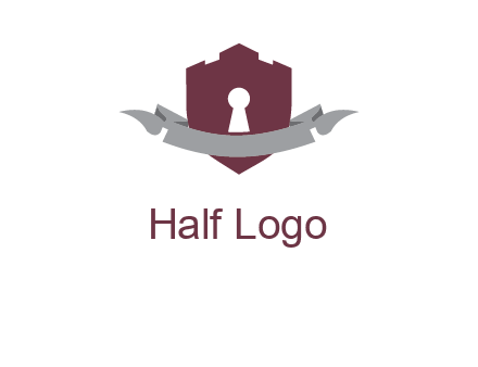 keyhole in shield logo