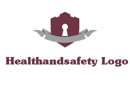 keyhole in shield logo