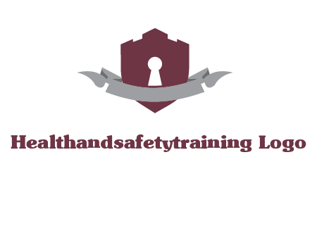 keyhole in shield logo