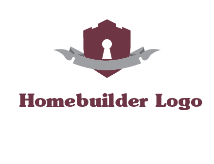 keyhole in shield logo