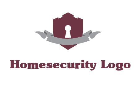 keyhole in shield logo