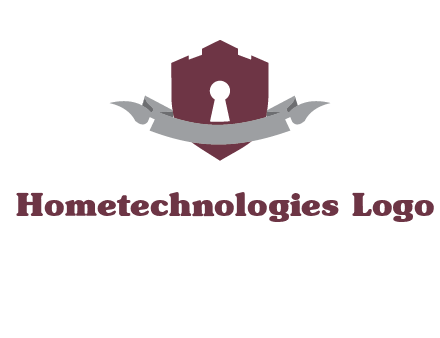 keyhole in shield logo