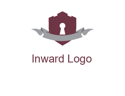 keyhole in shield logo