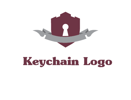 keyhole in shield logo