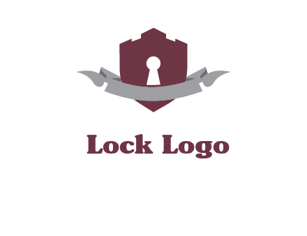 keyhole in shield logo