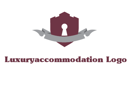 keyhole in shield logo