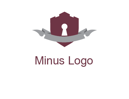 keyhole in shield logo