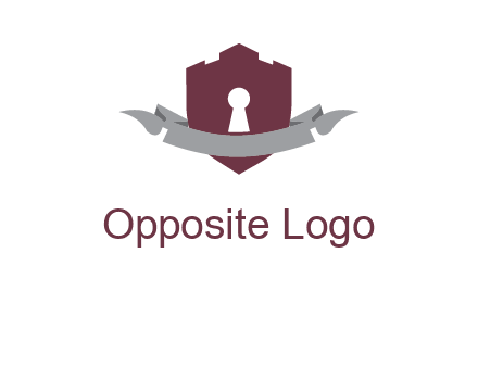 keyhole in shield logo