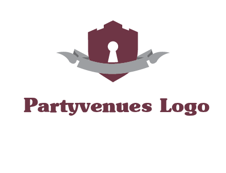 keyhole in shield logo