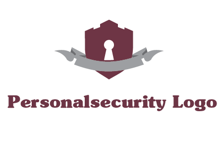 keyhole in shield logo