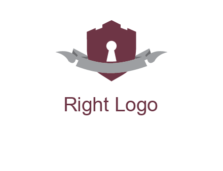 keyhole in shield logo