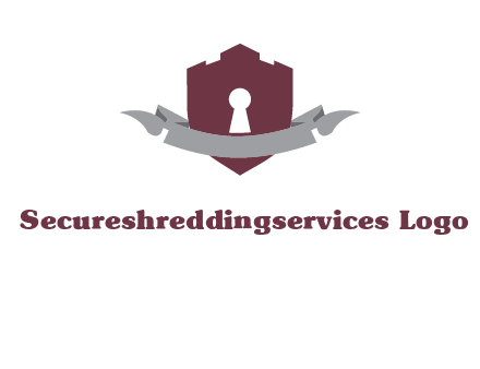 keyhole in shield logo