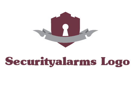 keyhole in shield logo