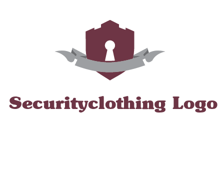 keyhole in shield logo