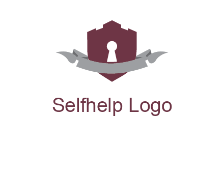 keyhole in shield logo