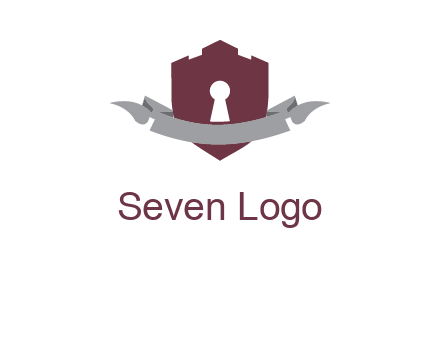 keyhole in shield logo