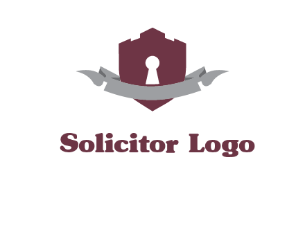 keyhole in shield logo